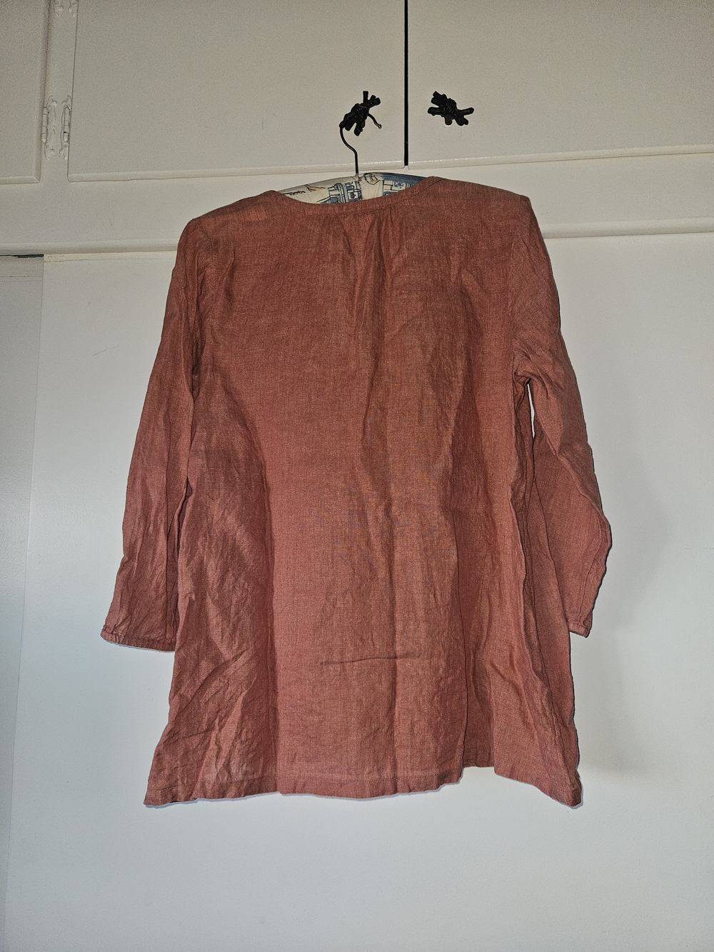 J. Jill Rust Button-Front Linen Top - Picture 2 of 7